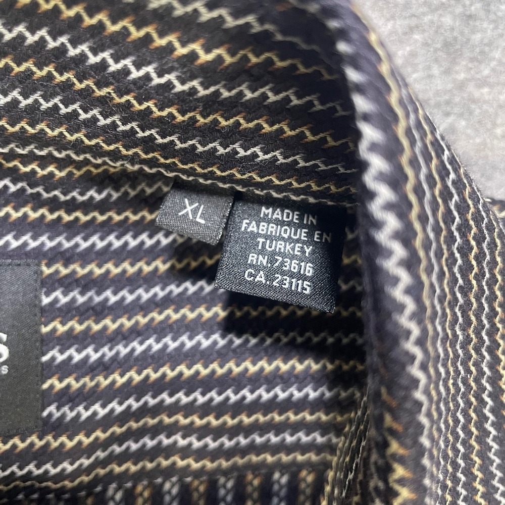 Hugo Boss Shirt Mens Xl Geometric Pattern Long Sleeve Button Up Dress Shirt View 3